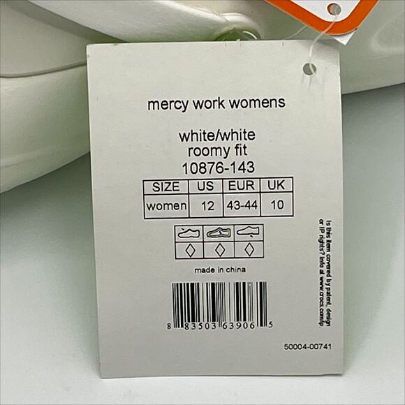 Crocs Mercy Work Women's Clog in White Size 12 - Picture 9 of 9